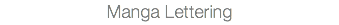Manga Lettering